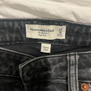 Abercrombie & Fitch Dark Gray High Rise Jeans